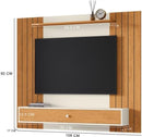 Painel Off White Ripado Com Gaveta - Para Tv 43