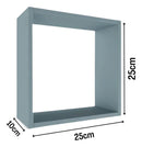 Cubo Organizador de Parede 2 Unidades - 25x25cm Branco Fosco