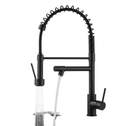 Torneira Gourmet Monocomando com Spray Extensor – Preta Fosca