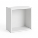 Cubo Organizador de Parede 2 Unidades - 25x25cm Branco Fosco