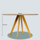 Mesa Redonda de Jantar Slim 90cm